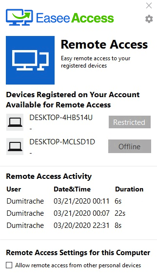 Windows 10 Easee Access full